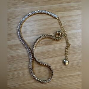 18 k Gold plated  ankle bracelet adjustable 8.5"-11"